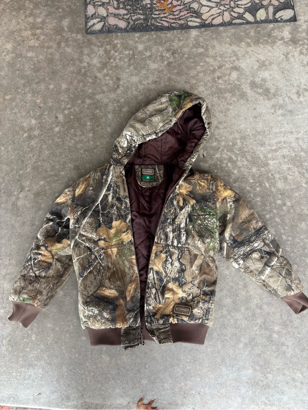 Kids CE Schmidt Workwear Realtree-Style Camo Hooded Jacket